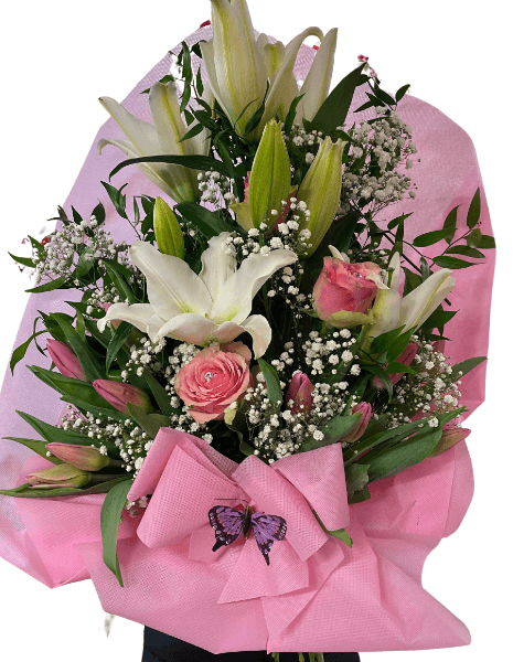 Mazzo Rosa e Bianco