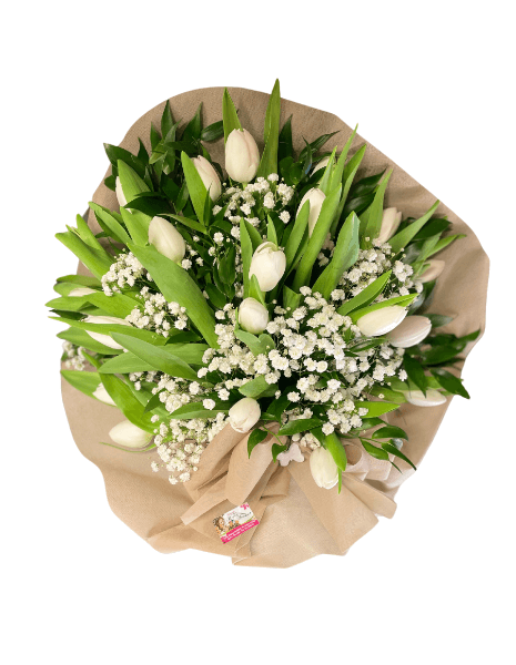 Bouquet di Tulipani Bianchi