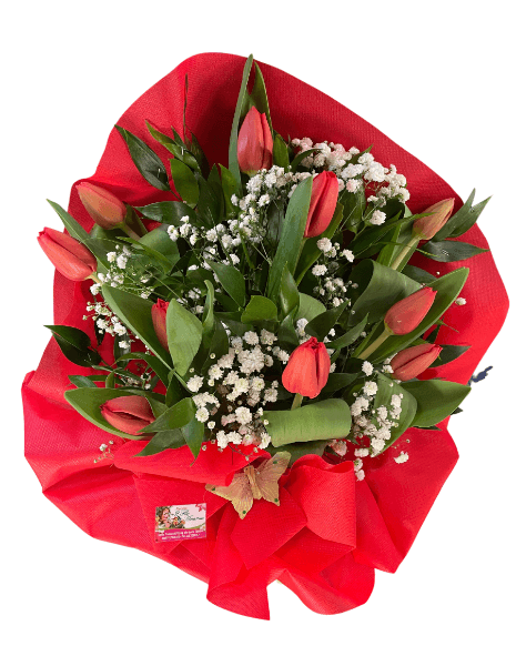 Bouquet di Tulipani Rossi