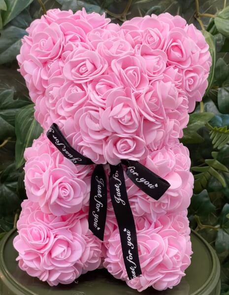 Orso di Rose Rosa