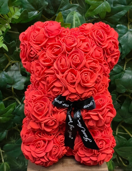 Orso di Rose - Rosso
