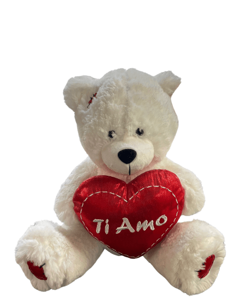 Orso di Peluche con Cuore Ti Amo