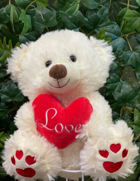Orso di peluche con cuore Love.