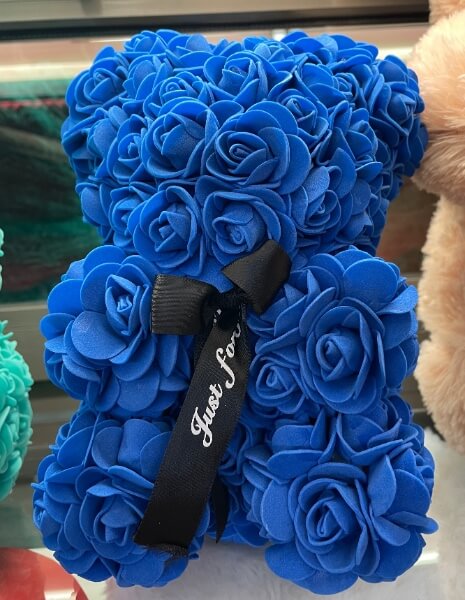 Orso di Rose - Blu